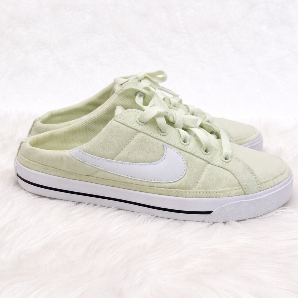 Nike Women's Court Legacy Mule Sneakers Lime Green Size 8